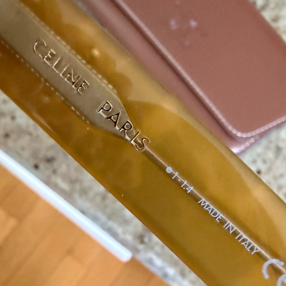 Celine Paris Amber Tortoiseshell Sunglasses - Picture 3 of 6